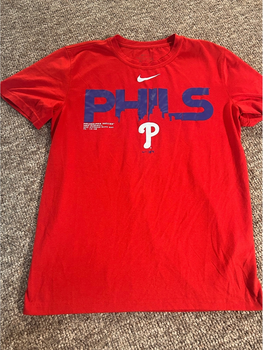 Nike Philadelphia Phillies Red Graphic T-Shirt